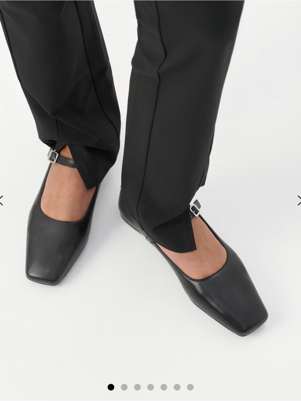 Vagabond Delia black leather Mary Jane flats Size 38